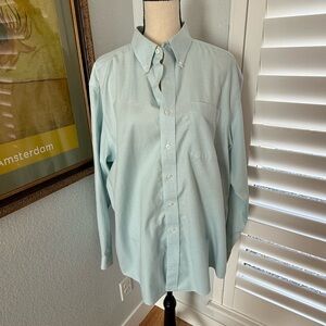 Small checked button down men’s dress shirt